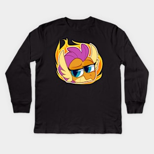 Smolder  smug Kids Long Sleeve T-Shirt